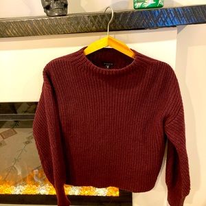 Dynamite wool blend sweater in burgundy . Size small.